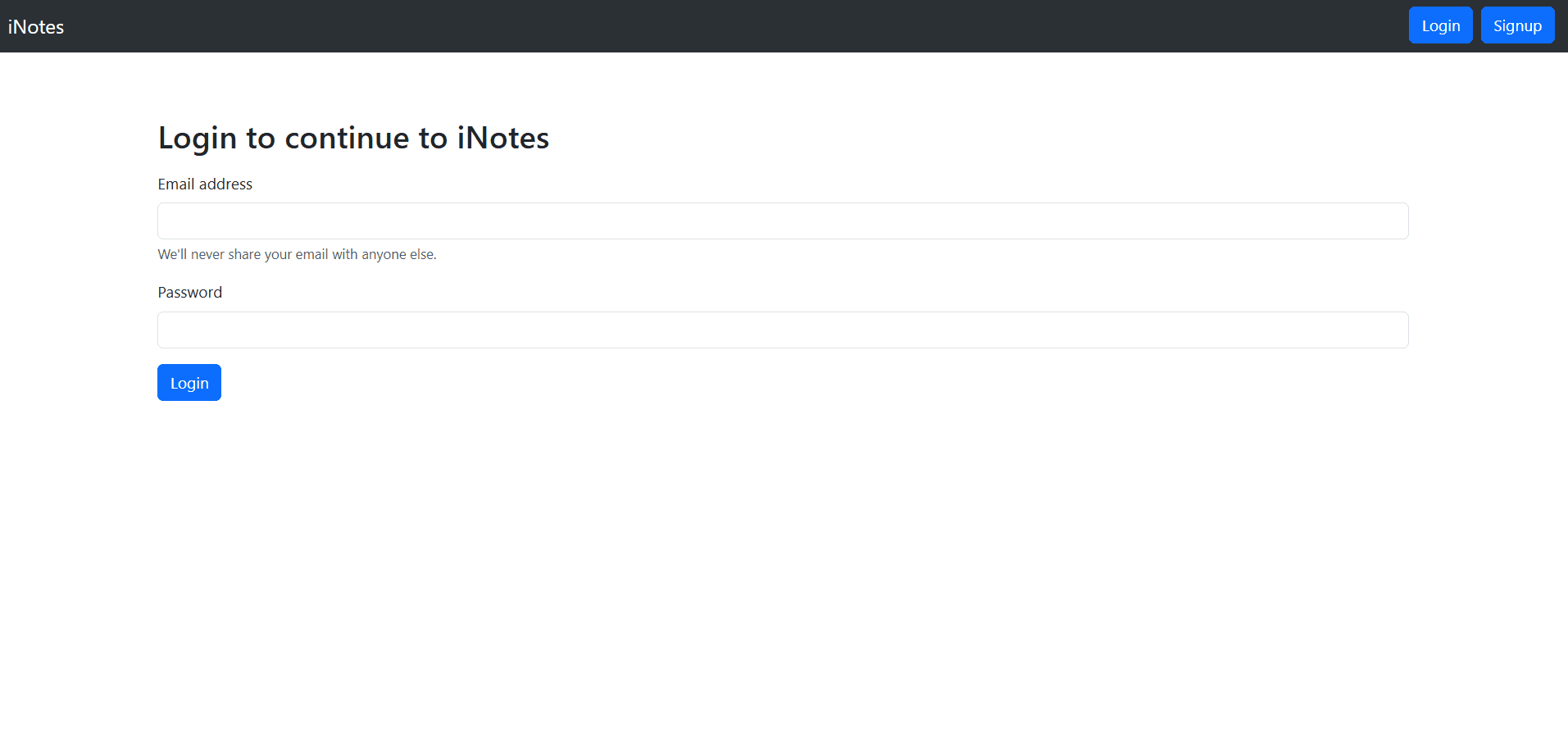 iNotes preview